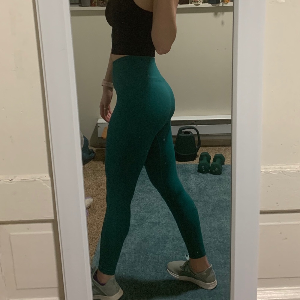 Lululemon Teal Seamless Leggings
